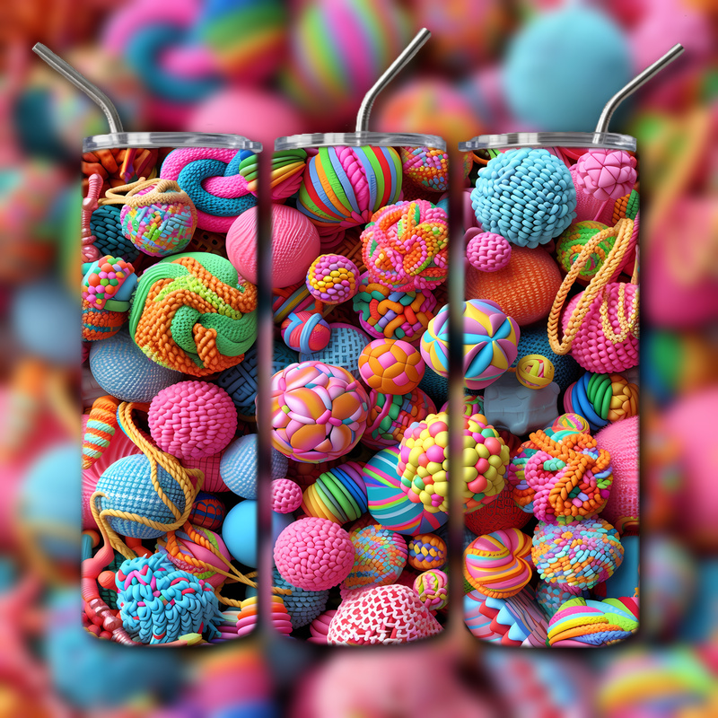 Abstract 3D Art Tumbler