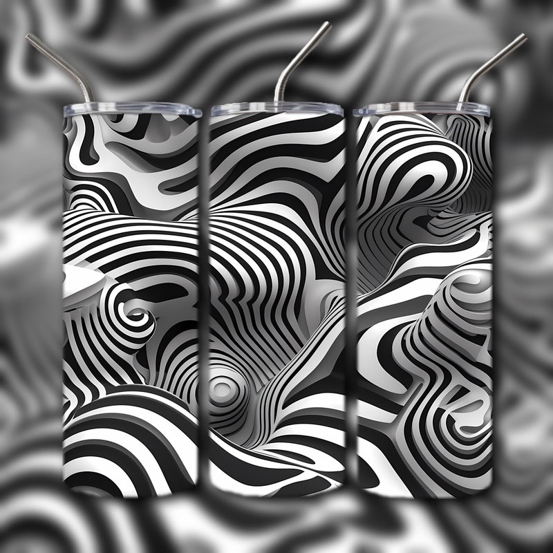 Abstract 3D Art Tumbler