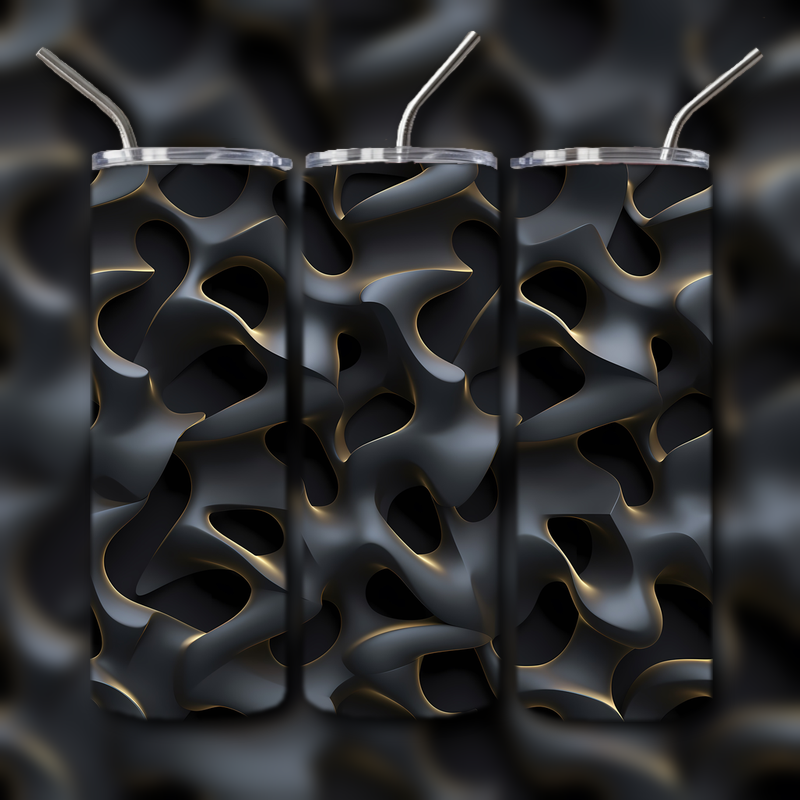 Abstract 3D Art Tumbler