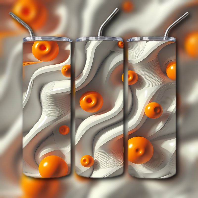 Abstract 3D Art Tumbler