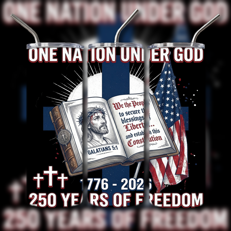 God and Country Patriotic Tumbler