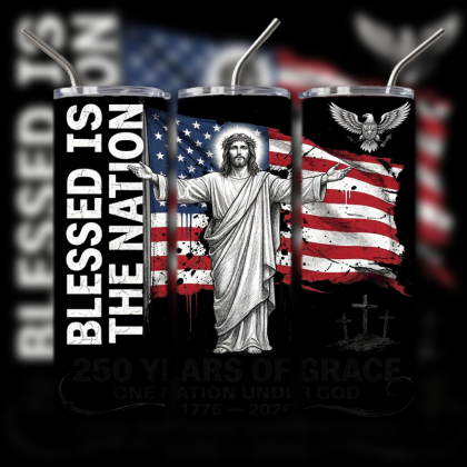 God and Country Patriotic Tumbler