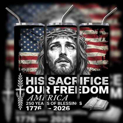 God and Country Patriotic Tumbler