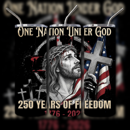 God and Country Patriotic Tumbler