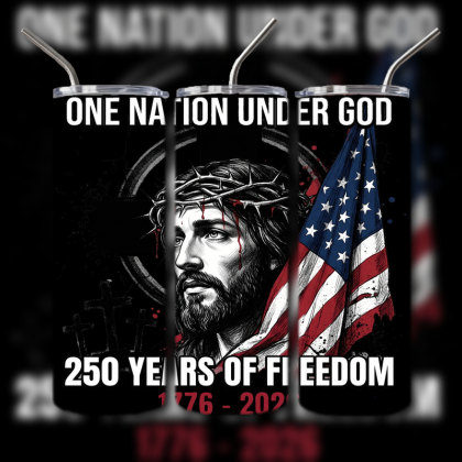 God and Country Patriotic Tumbler