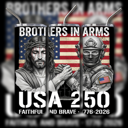 God and Country Patriotic Tumbler