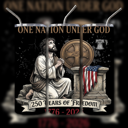 God and Country Patriotic Tumbler