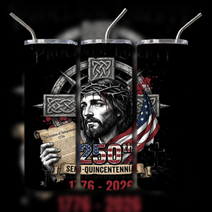 God and Country Patriotic Tumbler