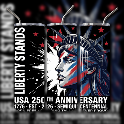 God and Country Patriotic Tumbler