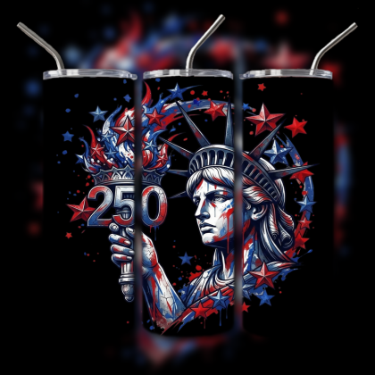 God and Country Patriotic Tumbler