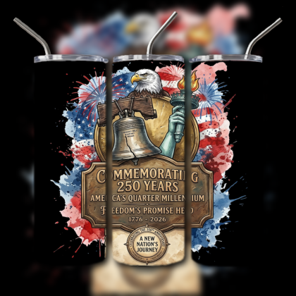 God and Country Patriotic Tumbler