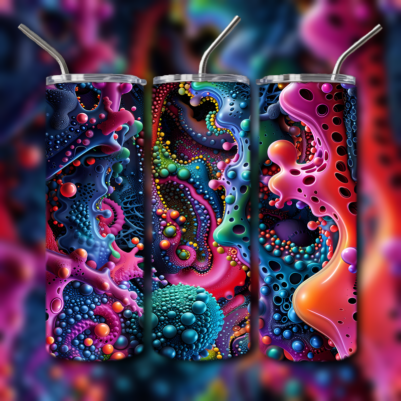 Abstract 3D Art Tumbler