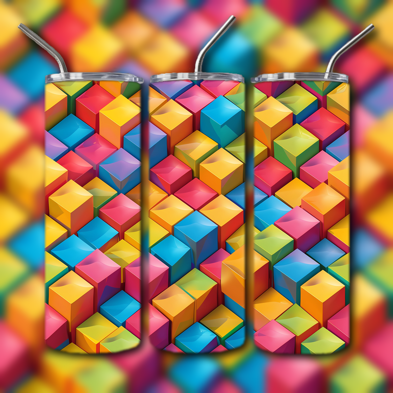 Abstract 3D Art Tumbler