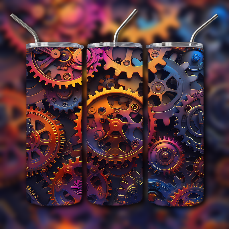 Abstract 3D Art Tumbler