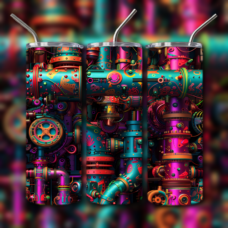 Abstract 3D Art Tumbler