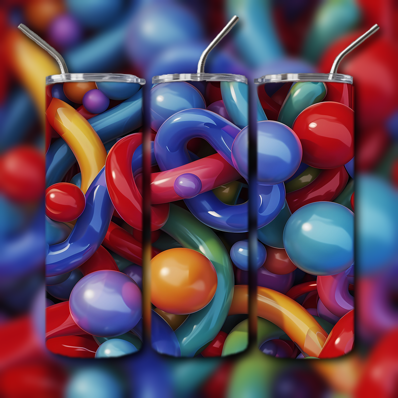 Abstract 3D Art Tumbler