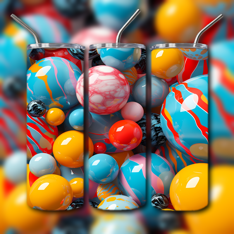 Abstract 3D Art Tumbler