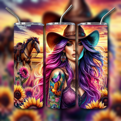Cowboys and Cowgirls Tumbler