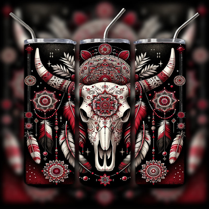 Cow Skull Tumbler