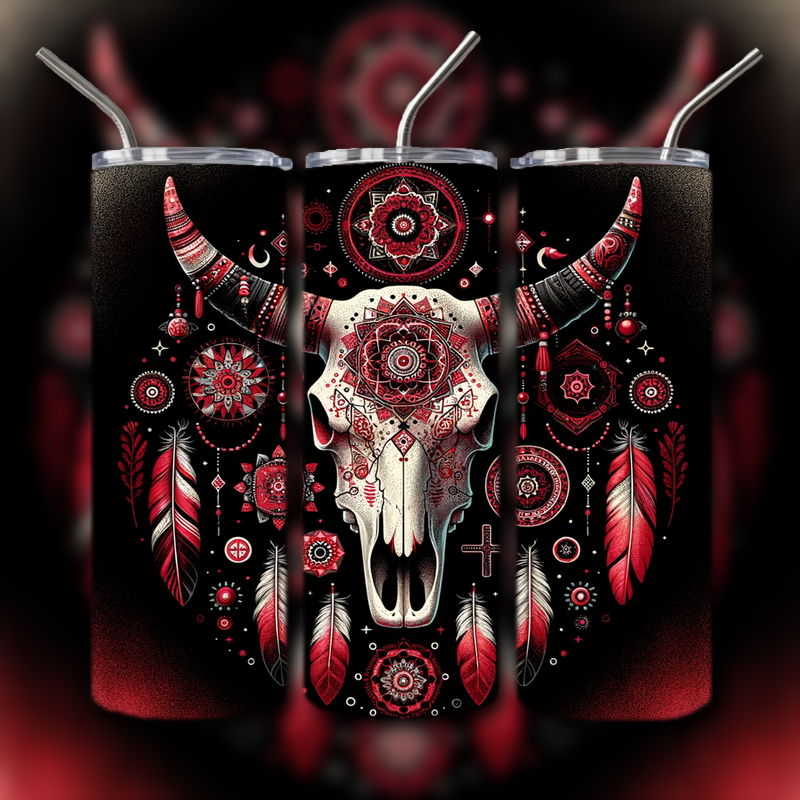 Cow Skull Tumbler
