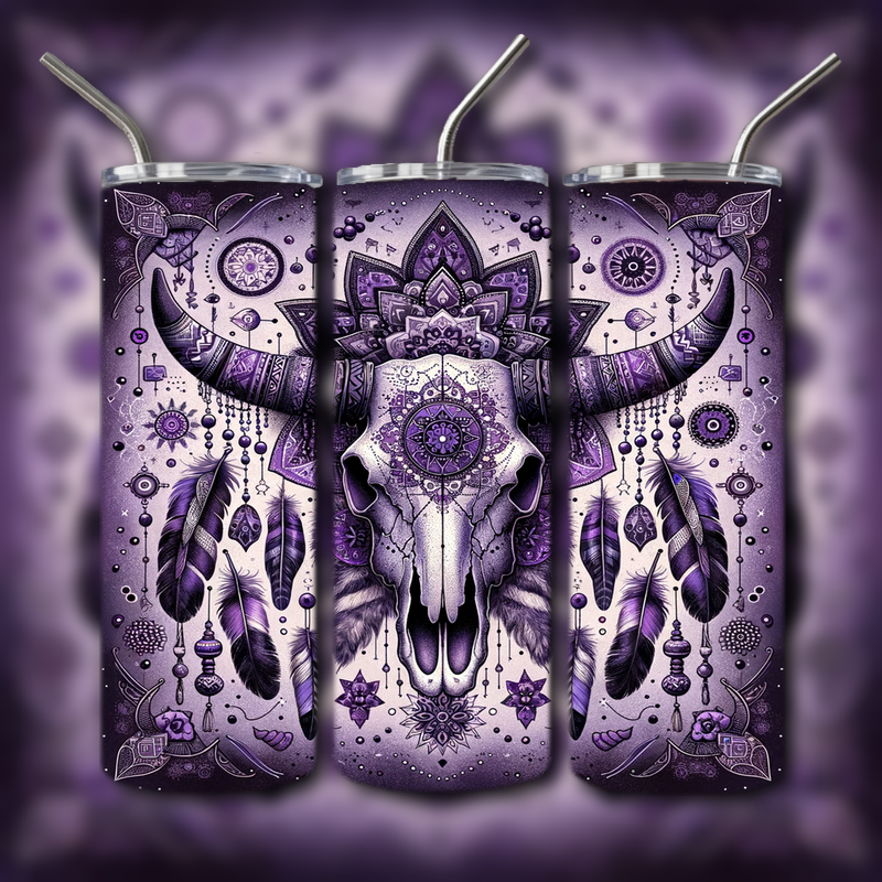 Cow Skull Tumbler