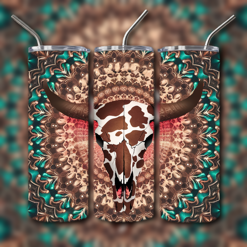 Cow Skull Tumbler