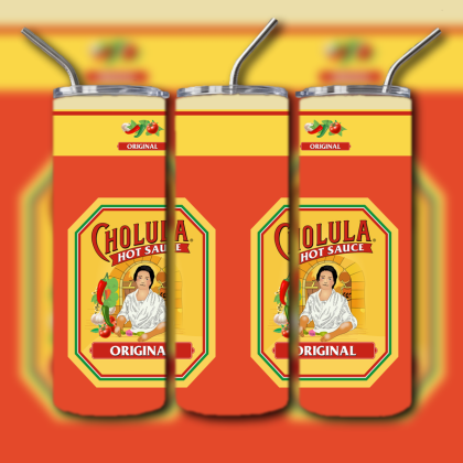 Cholula Hot Sauce Tumbler