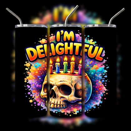 Dark Humor Skull Tumbler
