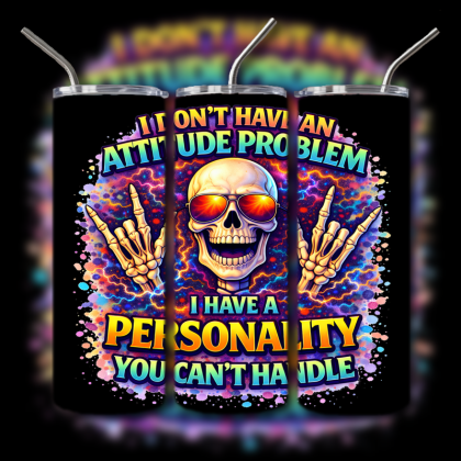 Dark Humor Skull Tumbler