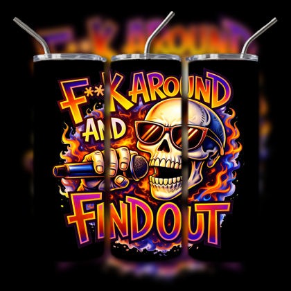 Dark Humor Skull Tumbler