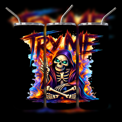 Dark Humor Skull Tumbler
