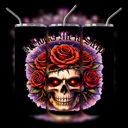 Dark Humor Skull Tumbler
