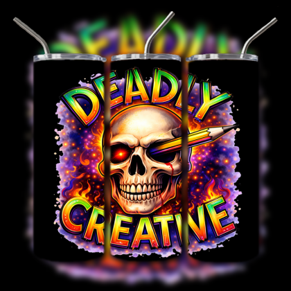 Dark Humor Skull Tumbler