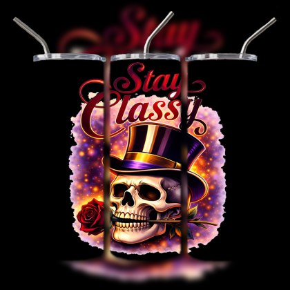 Dark Humor Skull Tumbler