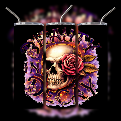 Dark Humor Skull Tumbler