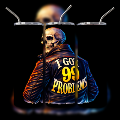Dark Humor Skull Tumbler