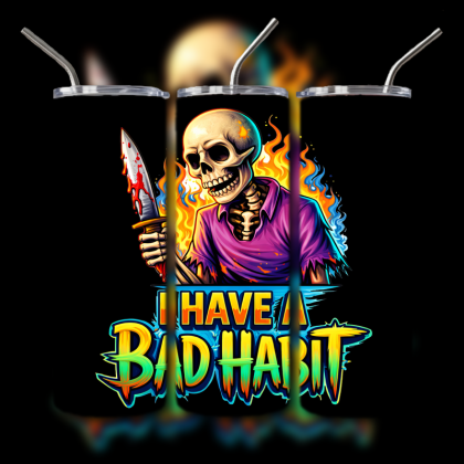 Dark Humor Skull Tumbler