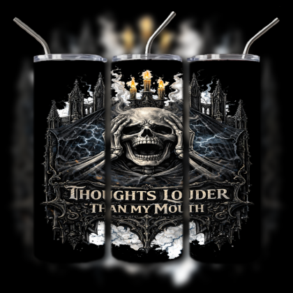 Dark Humor Skull Tumbler