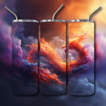 Japanese Dragon Painting Tumbler
