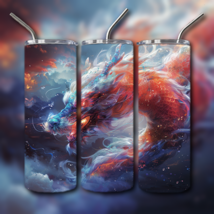 Japanese Dragon Painting Tumbler
