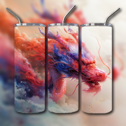 Japanese Dragon Painting Tumbler