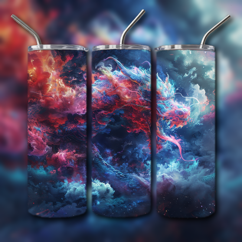 Japanese Dragon Painting Tumbler
