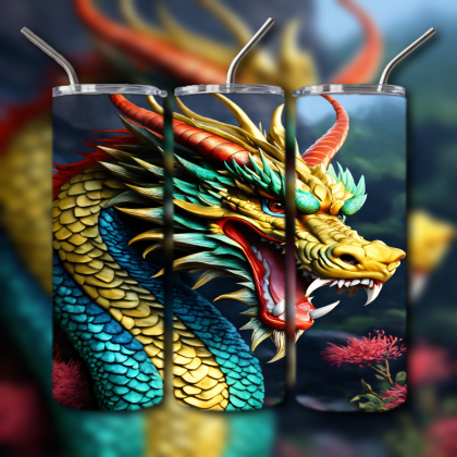 Japanese Dragon Tumbler