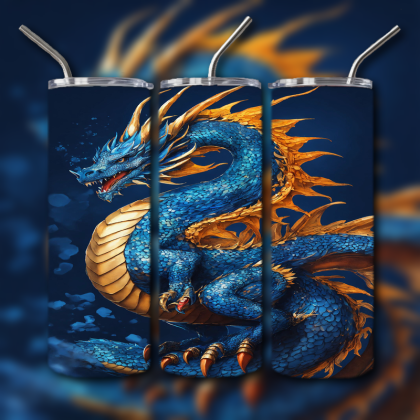Japanese Dragon Tumbler