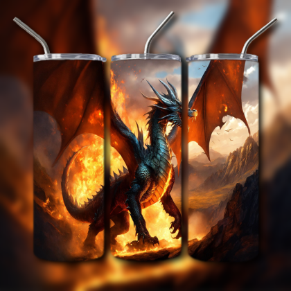 Japanese Dragon Tumbler