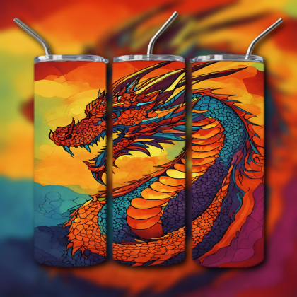 Japanese Dragon Tumbler