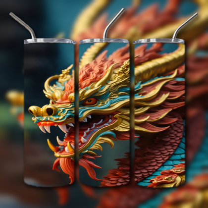 Japanese Dragon Tumbler
