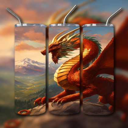 Japanese Dragon Tumbler