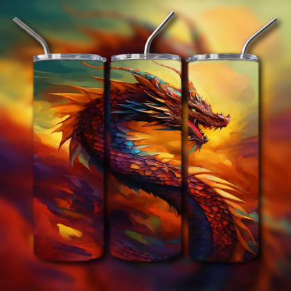 Japanese Dragon Tumbler