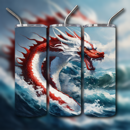 Japanese Dragon Tumbler